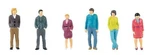 Pedestrians (6) Figure Set Ho/oo Gauge Faller 151608. Fixed Price $28.73.