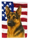 German Shepherd Black/tan American Flag. Fixed Price $39.95.