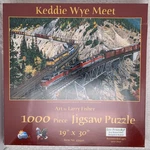 Keddie Wye Meet Western Pacific Larry Fisher 1000 Pc 19" X 30" 49441 Puzzle New. Fixed Price $33.95.