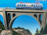Stone Arch Bridge W/ Abutments & Walkways - 8 Inch Scale Kit Kibri New Oop. Fixed Price $65.95.