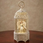 Angel Dove Swirl Led Gold Birdcage Lantern Snowglobe Glitterdome. Fixed Price $79.99.