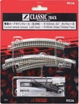 Rokuhan Z Gauge R026 Curved Remote Turnout (left) + R195MM 30 Deg Trimmed Track. Fixed Price $46.10.