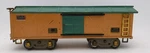 American Flyer 4018 Vintage Standard Gauge Mustard Green Boxcar Ex. Fixed Price $77.59.