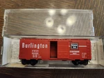 Micro-trains Scale #20170 40 Standard Boxcar Single Door Burlington Route.. Fixed Price $15.75.