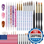 Artdone 31PCS Nail Brushes Set Dotting Dust. Fixed Price $15.00.