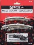Rokuhan R026 Curved Remote Turnout (left Hand) / R195 30 Trimmed Track Z Scale. Fixed Price $34.99.