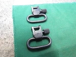 Pair Of 1 Uncle Mike's Replacement Rifle Gun Sling Tri-lock Super Swivels Black. Fixed Price $9.17.