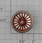 Marklin 212460 18-SPOKE Geared Drive Wheel/axle With Tire (treibachsenteil). Fixed Price $12.00.