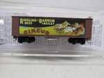 Z Scale Micro Trains Ringling Bros. & Barnum - Bailey Billboard Car # 6. Fixed Price $30.00.