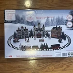 Holiday Time 2025 Battery Operated Train Set Locomotive Rail Cars Track New. Fixed Price $32.33.