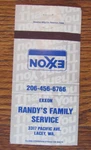 Randy's Exxon Gas Station Matchbook Cover: Lacey, Washington Matchcover -B8. Fixed Price $6.98.