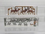 Merten Ho Scale Figures 2403 2410 Animals 7 Deers Sheep Herder Dog Nib. Fixed Price $15.95.