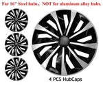 16" Set Of 4 Snap On Full Hub Caps Wheel Covers Fit For R16 Tire & Steel Rim New. Fixed Price $29.59.