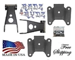 1978-1993 Dodge Ram D250 D350 3/4" Bolt, Drop Shackles & Hangers Lowering Kit. Fixed Price $1199.90.