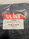 New Uline S-1113 8'' Black Uv Stabilized Nylon Cable Ties 50LBS Tensile Strength. Fixed Price $35.00.