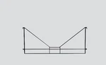 8925 Marklin Z-scale Catenary Wire Section Cross To Spans 3 Tracks. Fixed Price $8.51.