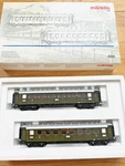 Marklin 4261 Ho German Imperial Railroad 2-CAR Passenger Coach Set Ln/box. Fixed Price $80.00.