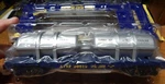 American Flyer 6-48527 Santa Fe Flat Car W/jet Engine Containers Nib Scale. Fixed Price $32.00.