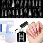 Beetles Nail Kit: 500PCS Coffin Tips, 1 Glue Gel, Innovative Lamp. Fixed Price $29.95.