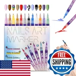 Protectmeter Nail Art Pens 12 Colors 0.5MM Fine Tip Water-based Quick-dry. Fixed Price $42.97.