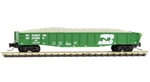 Z Scale Burlington Northern 50' Gondola With Load Micro-trains Mtl #522 00 282. Fixed Price $32.95.