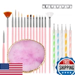 Homtop Nail Art Tools 22-PIECE Set Resin Palette 2-WAY Acrylic. Fixed Price $13.09.