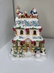 2002 Avon Christmas Luminous Treasure Visit From Santa Tealight Candle House. Fixed Price $18.00.