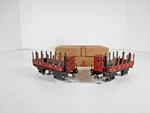 Marklin 372 2-AXLE Stake Wagon With Brakeman's Cabin Twin Pack Original Box. Fixed Price $99.95.