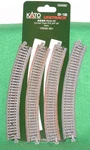 Kato N Scale Track 20-130 Curved Radius 3/4", Pkg Of. Fixed Price $7.50.