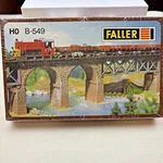 Faller B-549 Ho Scale Stone Bridge Abutments (6 Pcs) Nib. Fixed Price $20.00.