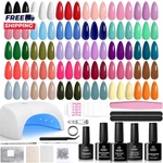 Beetles Gel Nail Polish Kit With V Light -54 Pcs Four Seasons. Fixed Price $37.73.
