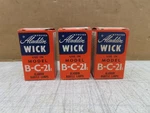 Lot 3 Nos Aladdin Replacement Wick For Models B, C, 21C Mantle Oil Lamps England. Fixed Price $41.99.