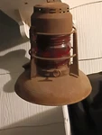 Antique Dietz No 40 Traffic Gard Fresnel Globe Red Lantern Road Mancave Decor. Fixed Price $40.00.