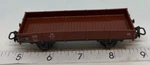 Ho Scale Marklin Train Low Sided Flat Bed Maroon Red Car No Box. Fixed Price $10.00.