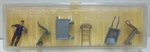 Preiser 15 Ho Baggage Handler Figures With Various Carts (set Of 5). Fixed Price $13.59.