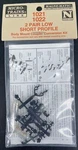 Microtrains (1021/1022) Scale Low Short Profile Couplers Pair New. Fixed Price $9.50.