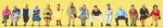 Preiser 79199 Seated Passengers Figures (set Of 14). Fixed Price $35.11.