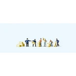 Delivery Men (6) With Loads Figure Set Preiser 88511. Fixed Price $25.18.