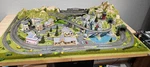 Noch Cortina 85880 Z Scale Finished Layout W/structures Lighting And Controller. Fixed Price $2500.00.
