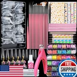 Teenitor Acrylic Fake Kit Press On Supplies Clear Coffin Tips. Fixed Price $32.75.