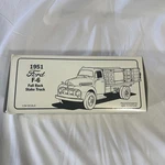 First Gear 1/34 Scale 1951 Ford F-6 Full Rack Stake Truck In Box. Fixed Price $16.00.