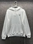 Nike Hoodie Mens Medium White Pullover Sweatshirt Sportswear Club Fleece Swoosh. Fixed Price $26.99.