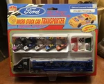 1997 Imperial Toy Ford Micro Stock Car With Transporter 1:144 Scale #7776 Nip. Fixed Price $14.50.