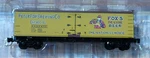 Micro-trains Line Z #51800290 Fox Brewing 40' Wood Reefer (rd #4751). Fixed Price $24.25.