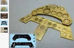 Airscale 2420 1/24 Focke Wulf FW190 Instrument Panel (photo-etch & Decal) For Ar. Fixed Price $32.99.