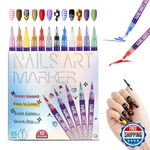 Protectmeter Nail Art Pens 12 Colors 0.5MM Fine Tip Water-based Quick-dry. Fixed Price $34.24.