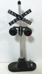 Lionel #154 Scale Railroad Crossing Stop Metal Sign Lights Train. Fixed Price $14.95.