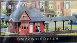 1010 Brass Kit Z-scale Micro Structures "train Station" House (not Built). Fixed Price $71.95.