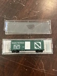 Microtrains Line Scale Ontario Northern 40 Standard Box Car Single Door. Fixed Price $20.00.