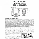Micro-trains 00412001 (957) Z 36" / NN3 26" Wheel Sets 12PCS. Fixed Price $13.95.